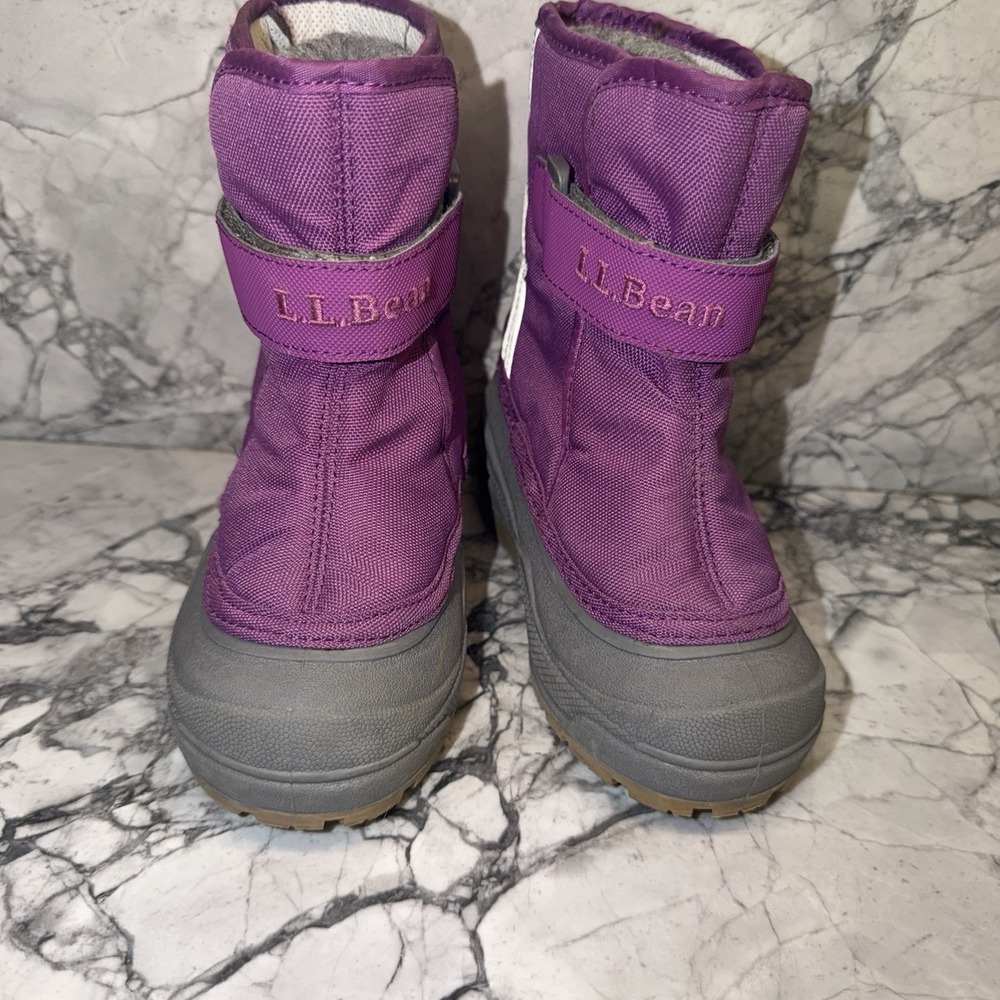LL Bean Northwoods Boots Toddler 8 Purple Snow Boots Sledding Skiing 244950